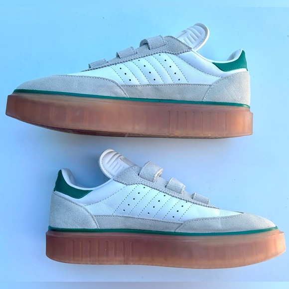 New Adidas Ivy Park x Super Sleek 3 Strap Wonder White Gum Women’s Sneakers, 9.5 - Picture 14 of 16